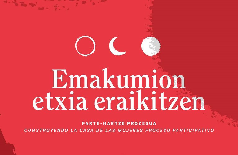 Emakumion etxia eraikitzen; lan taldeen bilerak