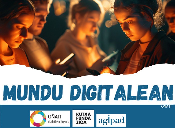 Mundu digitalean seme-alaben bidelagun