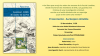 “Lumbier, 1990: El llanto de la foz” liburua bihar aurkeztu da Donostian