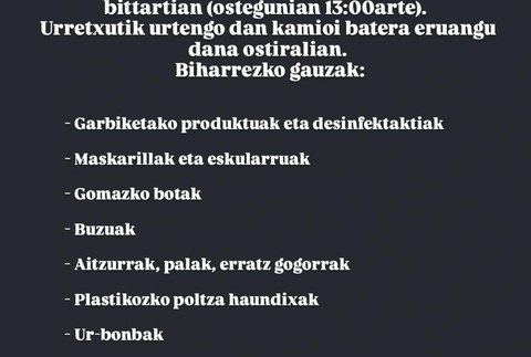 Valentziarako materiala biltzen hasi dira Luar dendan